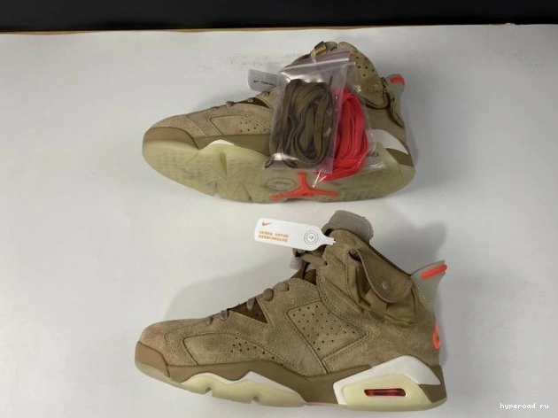 Travis Scott Khaki Air 6 Retro Jordan DH0690-200 British 1003